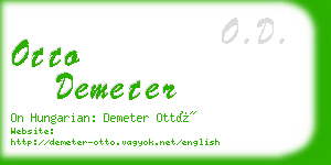 otto demeter business card